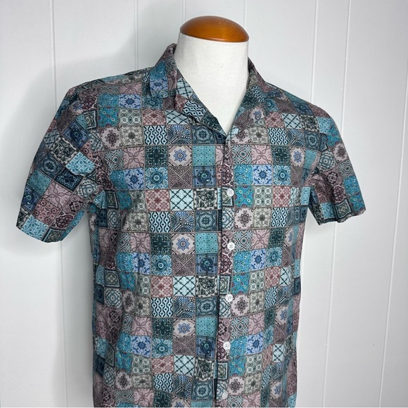 Anerkjendt AKLEO S/S Poplin AOP Shirt - Patchwork - Picture 4 of 12
